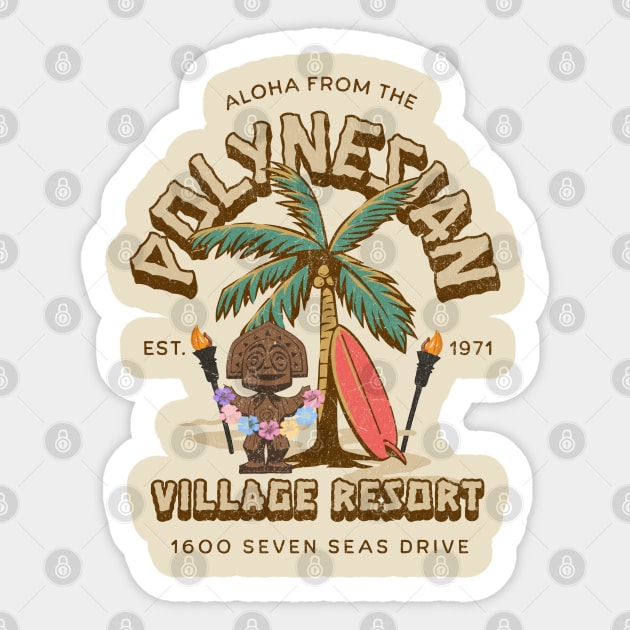 Polynesian village resort Sticker by Polynesian Vibes